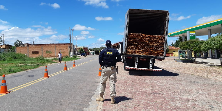 PRF realiza  a maior apreensão de carga de madeira em seis anos